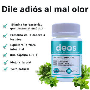 DEOS-DESODORANTE 30 CAPSULAS